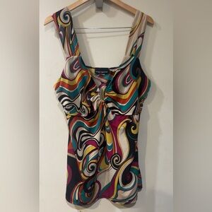 Marianne Multicolor Swirl Women's Blouse